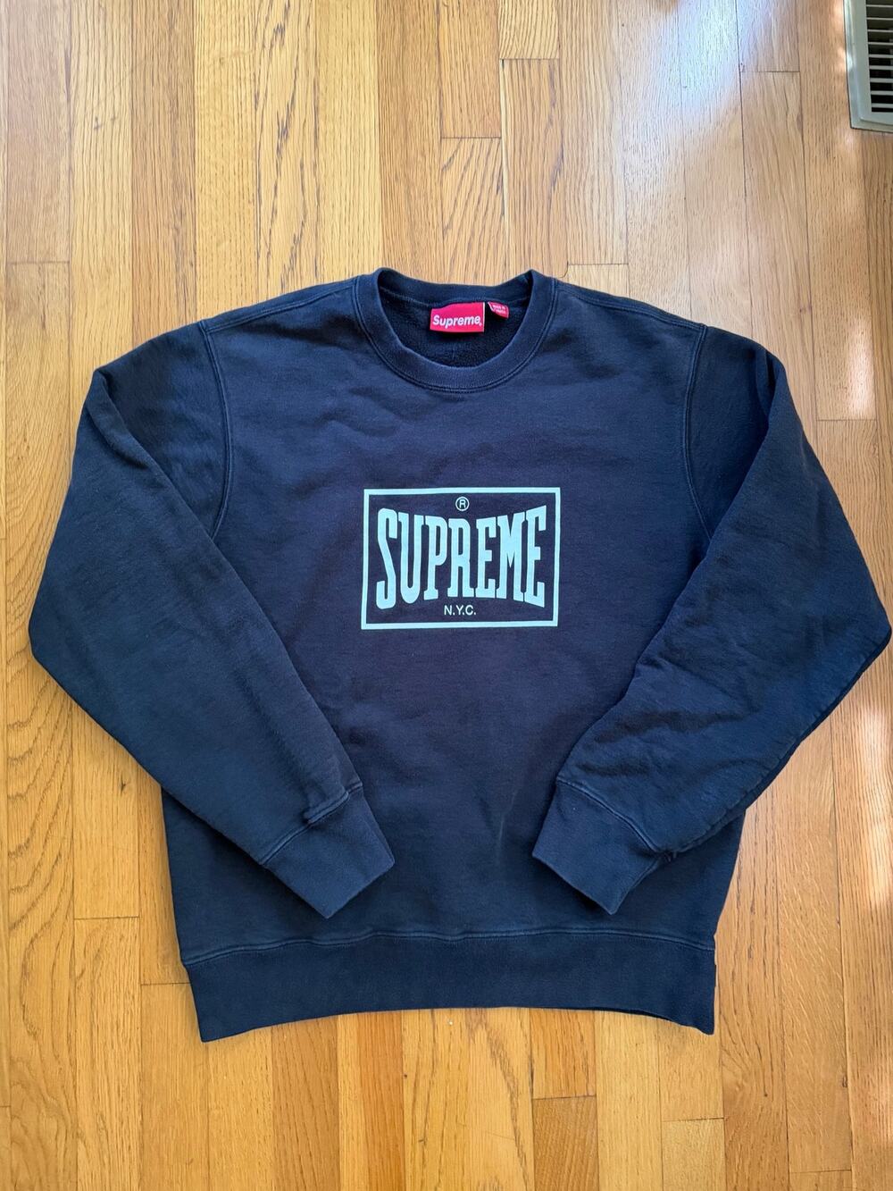 Supreme Crew Neck Cotton Sweatshirt
